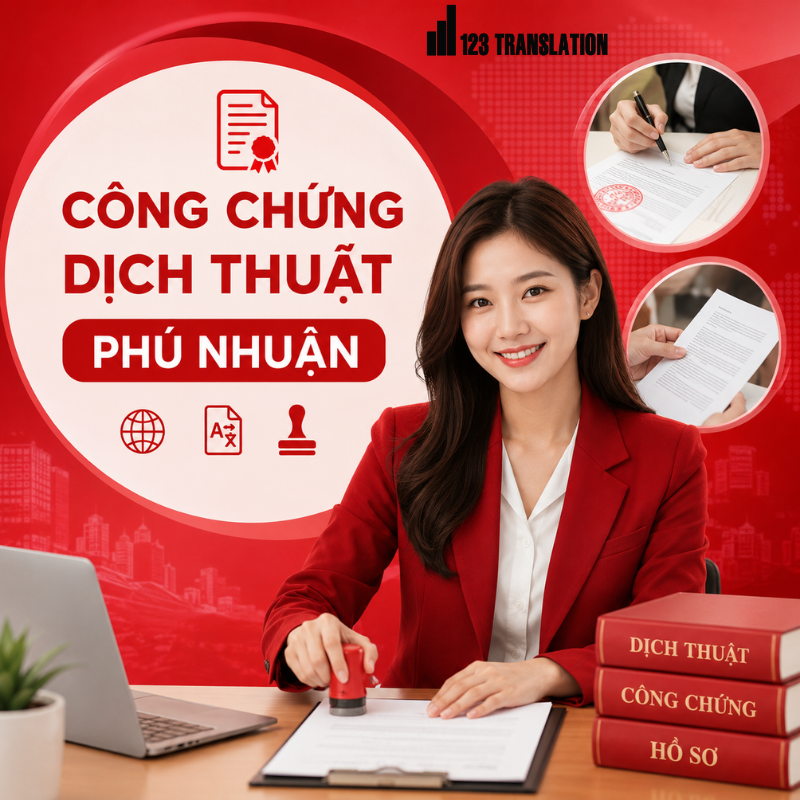 Công chứng dịch thuật Phú Nhuận – Dịch chính xác, công chứng đầy đủ, hỗ trợ hồ sơ nhanh chóng và chuyên nghiệp.