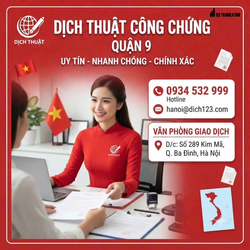 Dịch thuật công chứng Quận 9