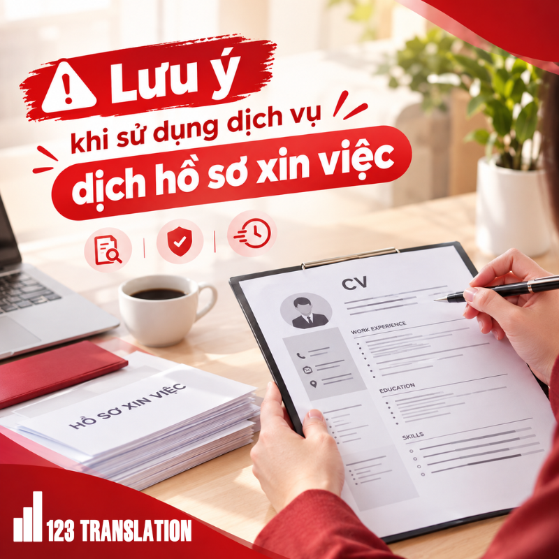 Dịch hồ sơ xin việc uy tín Hà Nội cần chú trọng thuật ngữ nghề nghiệp, chức danh, thông tin cá nhân và cách trình bày để hồ sơ thống nhất.