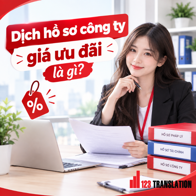 Dịch hồ sơ công ty giá ưu đãi giúp doanh nghiệp tiết kiệm ngân sách khi cần dịch số lượng lớn tài liệu.