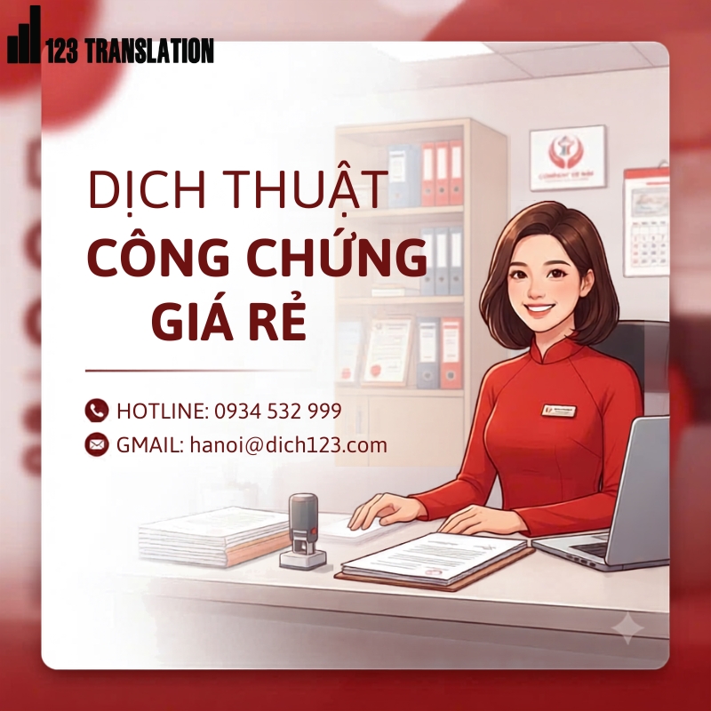 Dịch thuật công chứng giá rẻ 