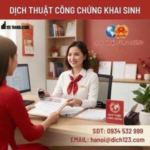 Dịch thuật công chứng khai sinh
