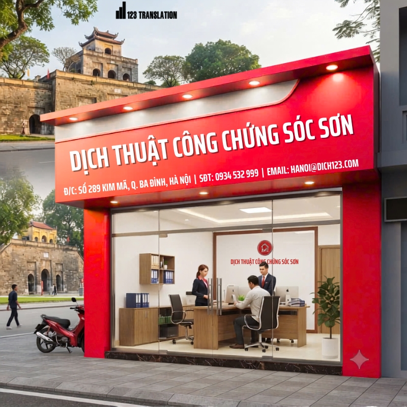 Dịch thuật công chứng Sóc Sơn