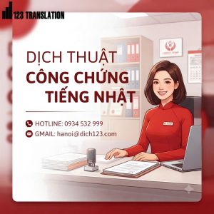 Dịch thuật công chứng tiếng Nhật