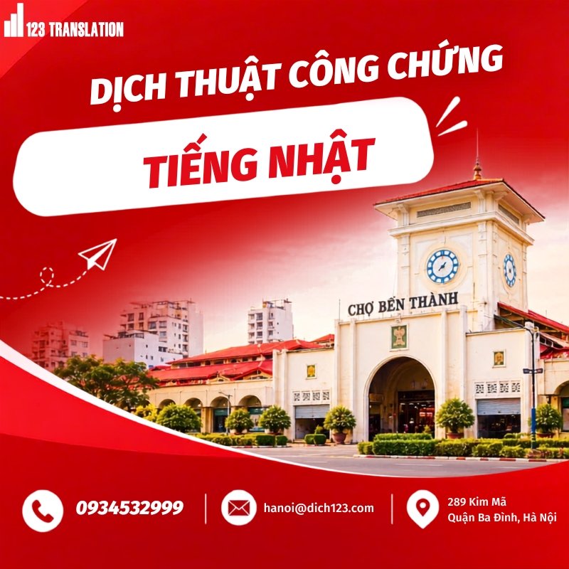 Dịch thuật công chứng tiếng Nhật