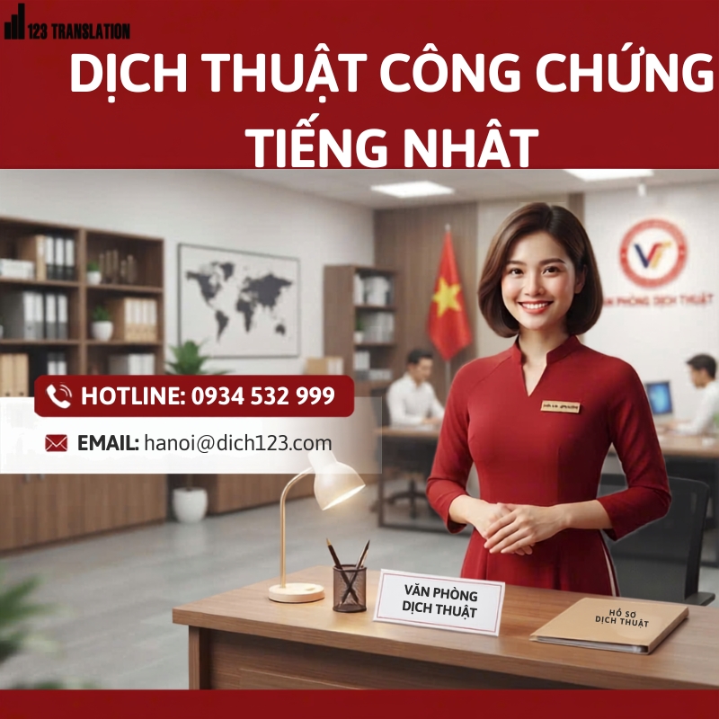 Dịch thuật công chứng tiếng Nhật