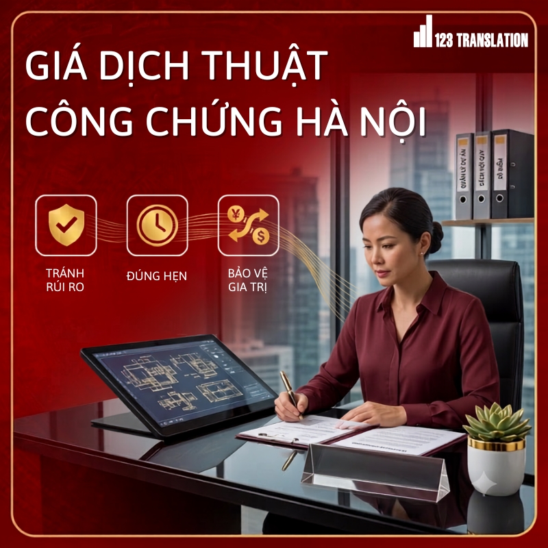 Giá dịch thuật công chứng Hà Nội