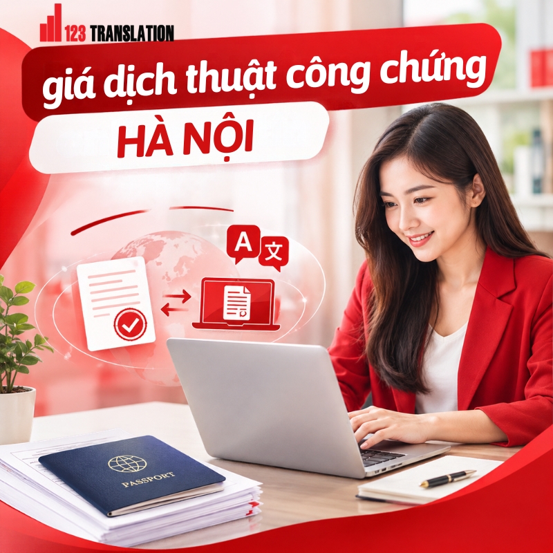 Giá dịch thuật công chứng Hà Nội