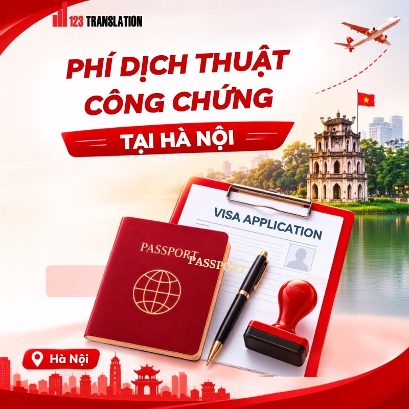 Phí dịch thuật công chứng 