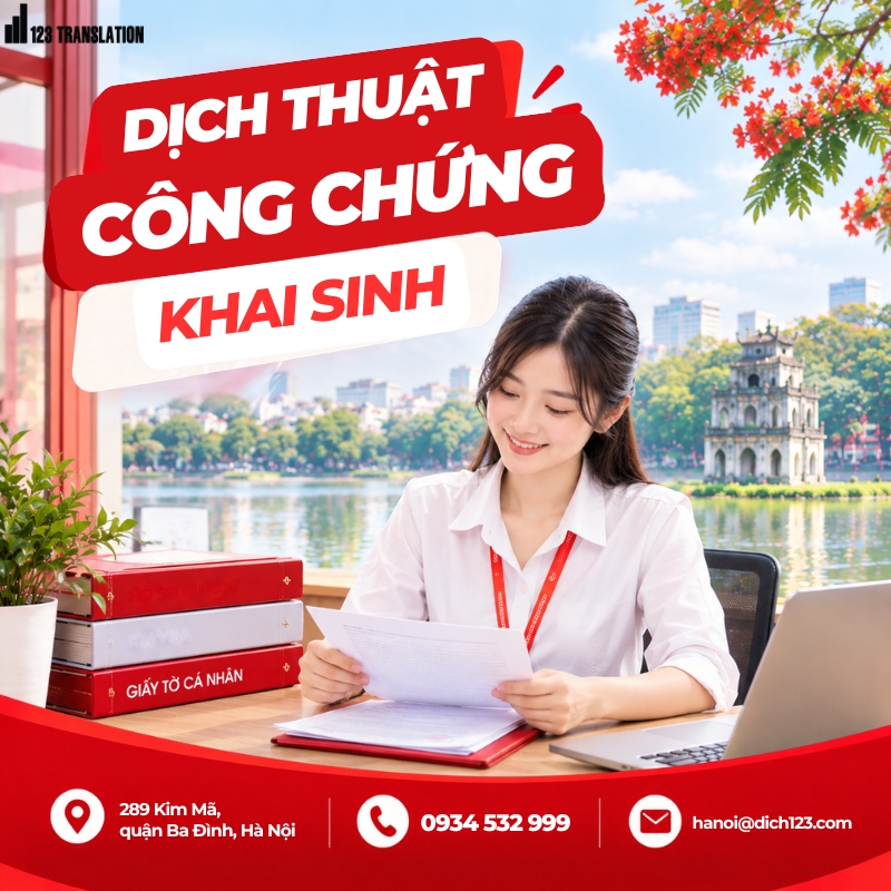 Dịch thuật công chứng khai sinh