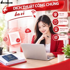 Dịch thuật công chứng Ba Vì