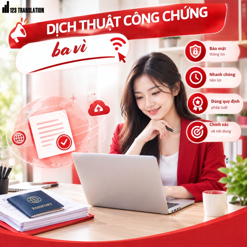 Dịch thuật công chứng Ba Vì