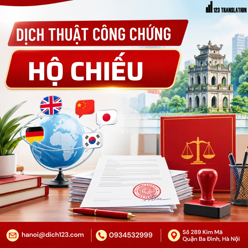 Dịch thuật công chứng hộ chiếu