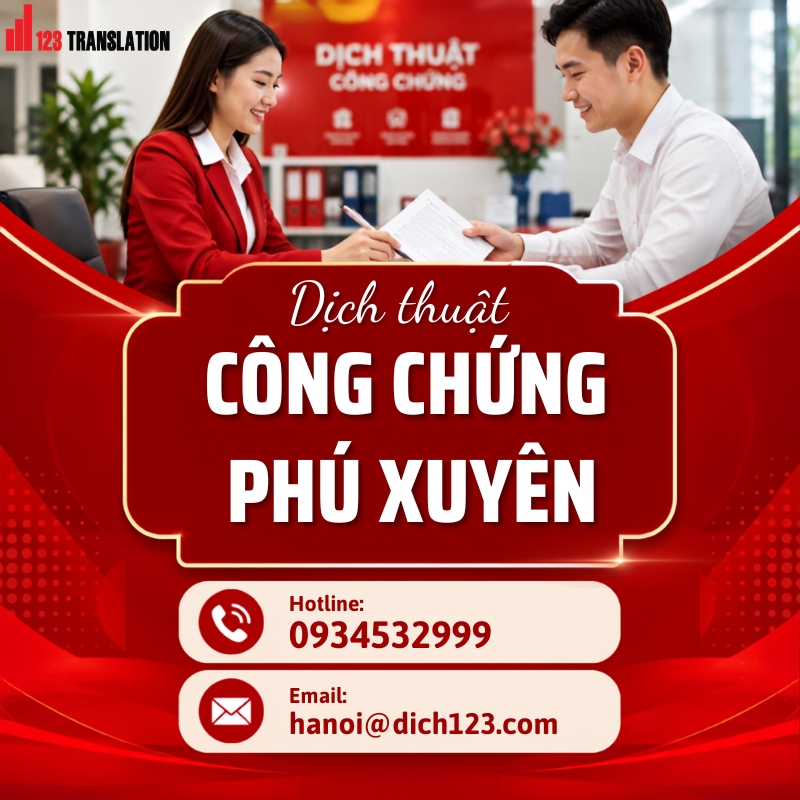 Dịch thuật công chứng Phú Xuyên