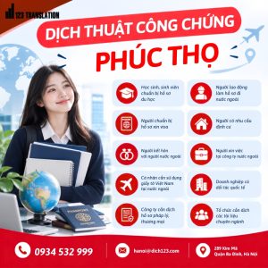 Dịch thuật công chứng Phúc Thọ
