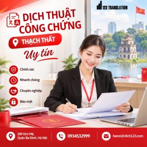 Dịch thuật công chứng Thạch Thất