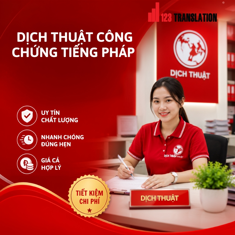 Dịch thuật công chứng tiếng Pháp